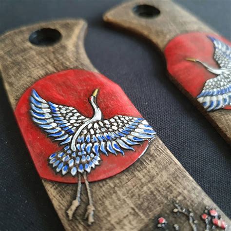 Grus Petrified Fish Beluga Knife Scales - Etsy