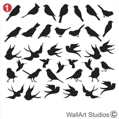 Birds Wall Art Stickers | DIY Wall Art Decals | Wall Art Studios