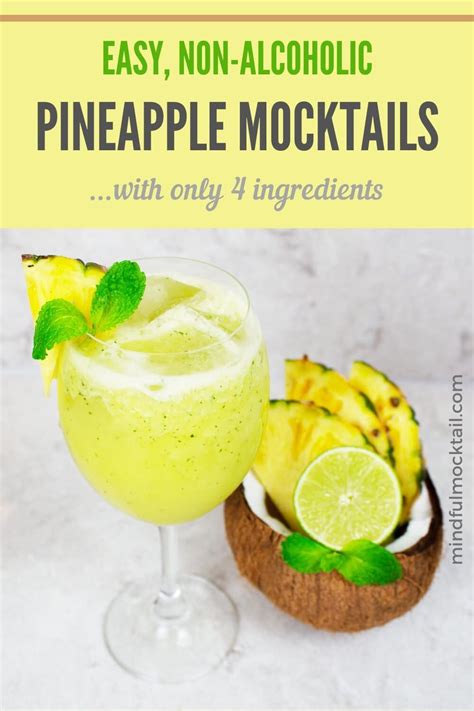 Pineapple Mocktail Recipes Easy Mocktail Recipes Pineapple Drinks