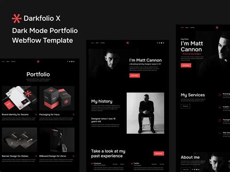 Darkfolio X Portfolio Html Responsive Website Template