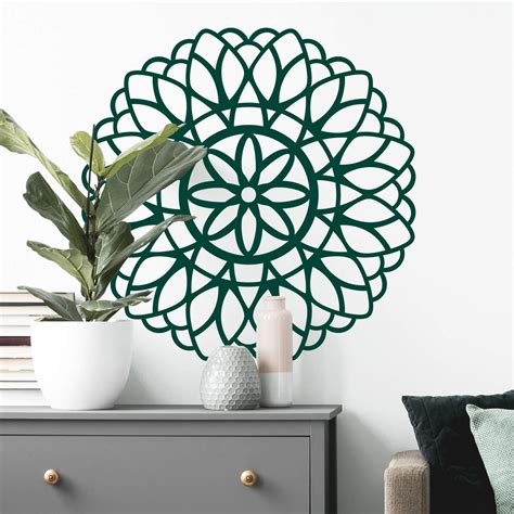 Sticker Mural Fleur De Vie Wall Art Fr