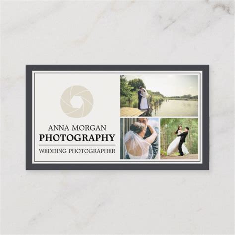 Elegant Wedding Photographer Photography Business Card - J32 DESIGN