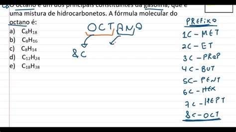 Como Saber A Fórmula Molecular Pela Nomenclatura Youtube