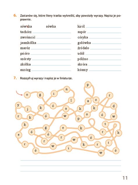 Wiczenia Ortograficzno Gramatyczne Klasa