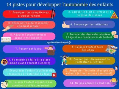 14 pistes pour développer l autonomie des enfants