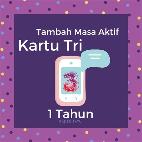 Jual Tambah Masa Aktif Nomer TRI 1 Tahun Dan 4 Bulan Shopee Indonesia