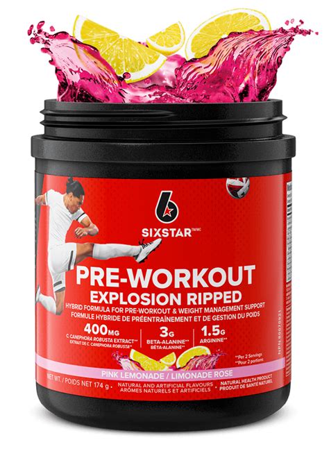 Pre Workout Explosion Ripped Six Star Canada