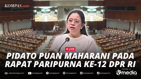 LIVE Pidato Puan Maharani Pada Rapat Paripurna Penutupan Masa