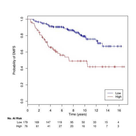 Survival Curves For Training Set Kaplan Meier Curves For The Binary