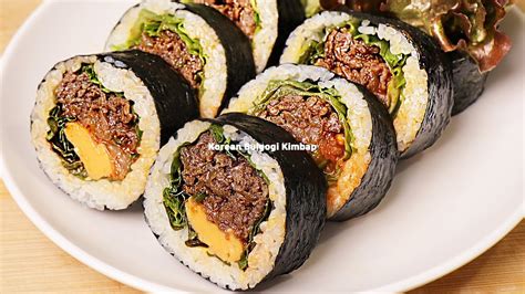 Spicy Beef Bulgogi Kimbap Korean Kimbap Recipe YouTube