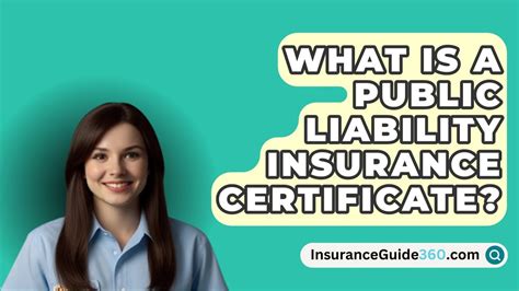 What Is A Public Liability Insurance Certificate Youtube