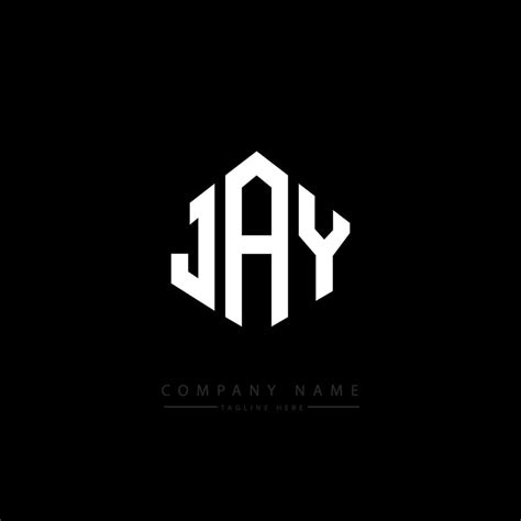 JAY letter logo design with polygon shape. JAY polygon and cube shape ...