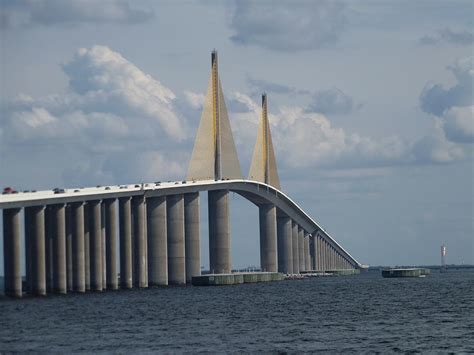 Sunshine Skyway Bridge Florida Sunshine Skyway Bridge Tight View