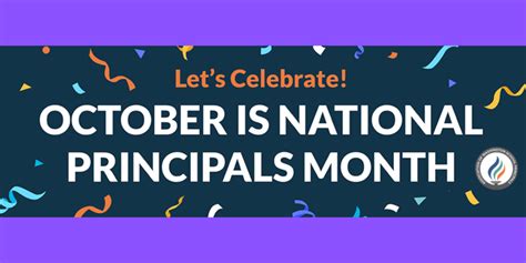 Lets Celebrate October Is National Principals Month Peshastin Dryden Elementary School