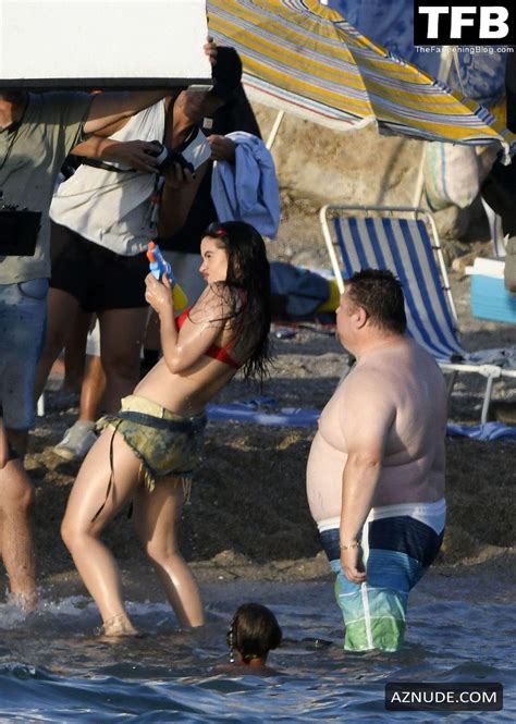 Rosalia Sexy Seen Flaunting Her Hot Figure Wearing A Bikini At The Beach In Palma AZNude