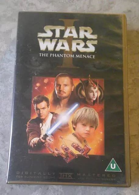 STAR WARS EPISODE I 1 The Phantom Menace VHS Video New Sealed 2 99