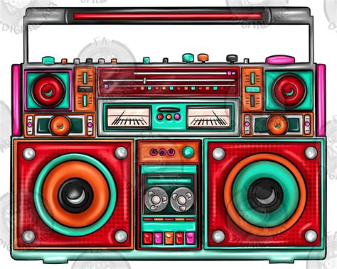 Boombox Png Sublimation Design Boombox Png Vintage Sublimation Png