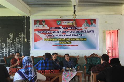 Kesbangpol Bahas Indeks Kinerja Organisasi Di Pangkep Bersama Lembaga