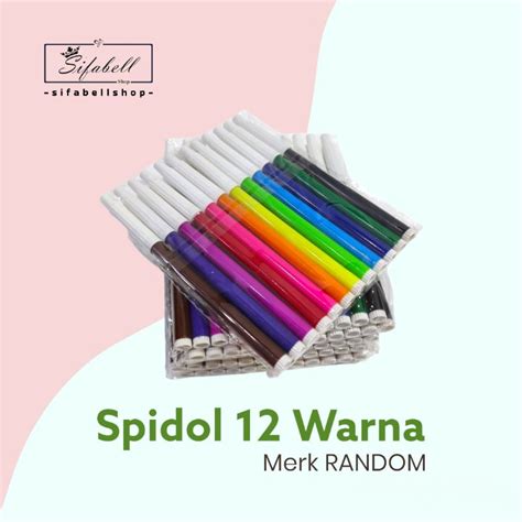 Jual Spidol Warna Set Isi Sepidol Warna Warni Mewarnai Alat Tulis