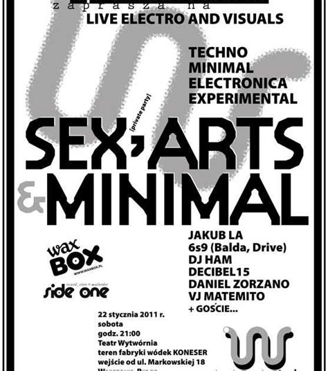 Sex Arts And Minimal At Teatr Wytwórnia Warsaw