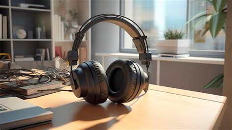 Premium Photo | A photo of a set of modern office headphones