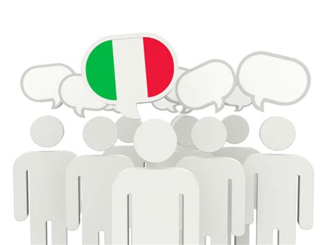 Speech Bubble Illustration Of Flag Of Italy