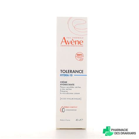 Avene Crème Hydratante Tolerance Hydra 10 Peau Sèche Et Sensible