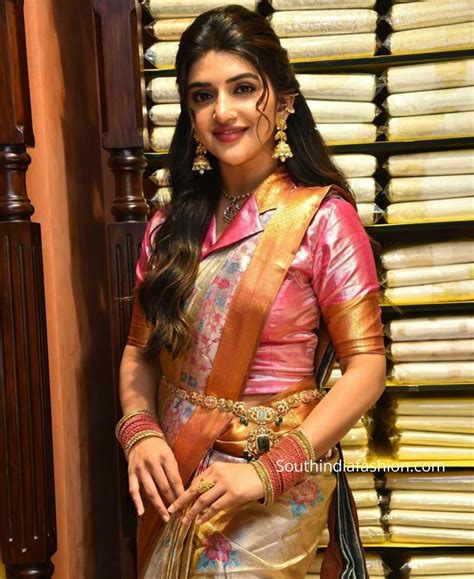 embracing elegance sreeleelas stunning silk saree ensemble south