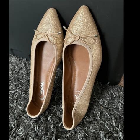 Candie's | Shoes | Candies Gold Metallic Glitter Flats New Nwot Style ...