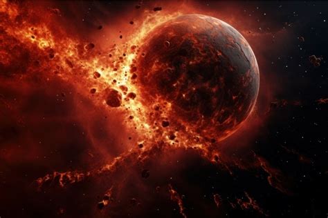 formidable lava planet  space generate ai