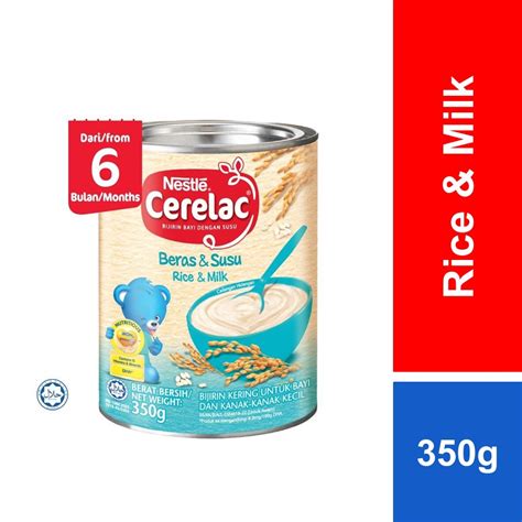 Nestle Cerelac Infant Cereals With Milk Rice Milk 350g Shopee