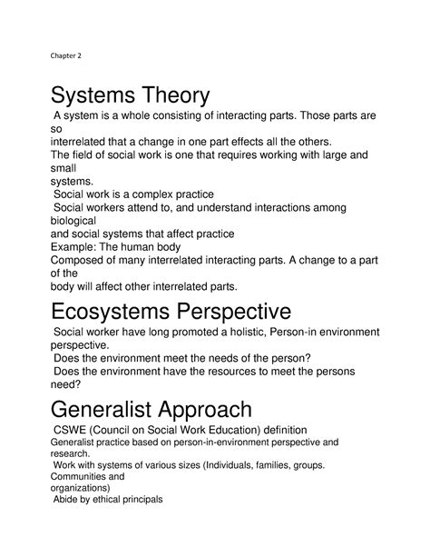 Document 33 Chapter 2 Lecture Notes Chapter 2 Systems Theory A