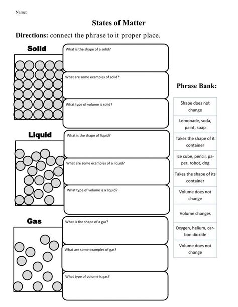 States Of Matter Online Pdf Activity Matter Worksheets States Of Matter Worksheet States Of