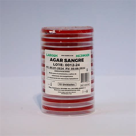 Agar Sangre De Cordero Microge Ltda