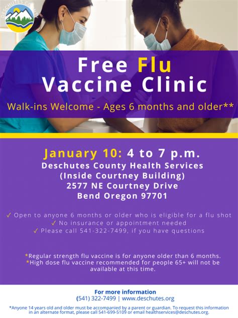 High Volume Flu Clinic At Courtney Building 2577 Ne Courtney Dr Deschutes County Oregon