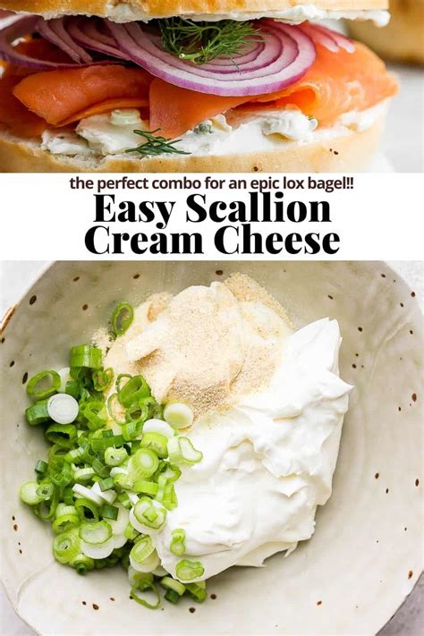 Scallion Cream Cheese The Wooden Skillet