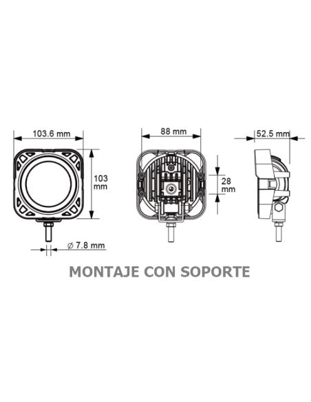 Faro De Trabajo Led V En Led Lum W Referencia