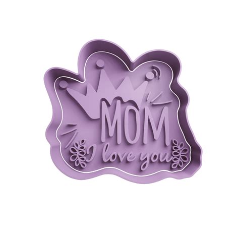 Mom Love You Cookie Cutter Stl 2 Cookie Cutter Stl Store Design