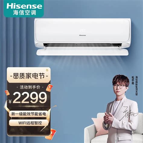 海信（hisense）空调挂机 新一级能效 节能变频 一键防直吹 大导风板 母婴级空调1匹kfr 26gwh520 X1 苹果派 京东商城