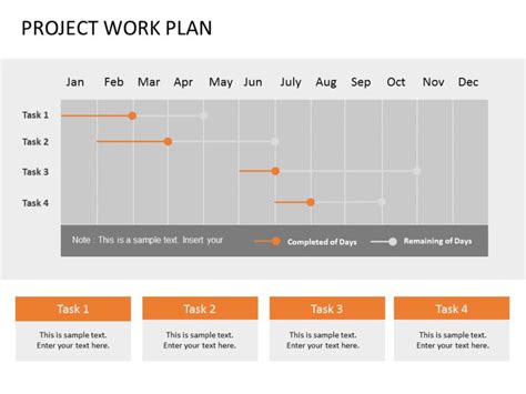 Animated Project Work Plan Gantt Chart PowerPoint Template | SlideUpLift