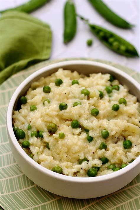 Risotto aux petits pois et chèvre frais Artofit