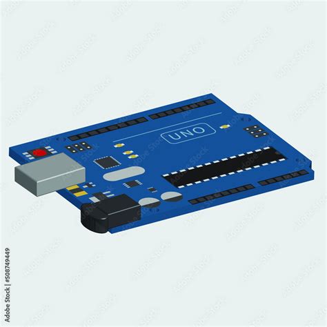 3d Vector Design Of Arduino Uno Stock Vector Adobe Stock