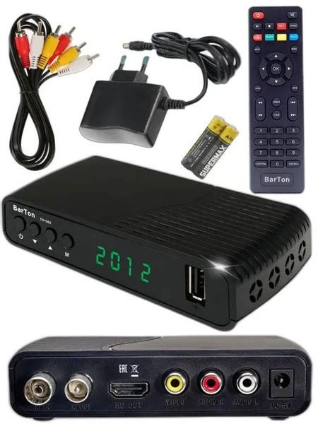 ТВ-ресивер BarTon TH-563, черный купить по выгодной цене в интернет ...