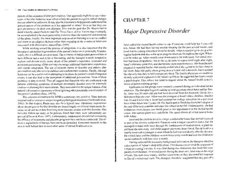 Case Study On Depression From Case Studies In Abnormal Psychology Psy