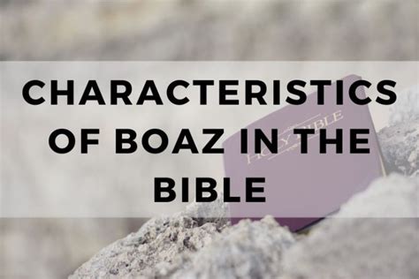 Exploring The Characteristics Of Boaz In The Bible Trust In The Bible