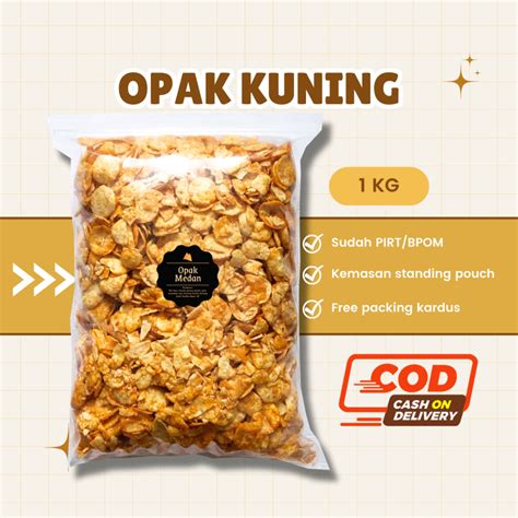 Jual Delish Snacks Opak Medan Kuning Grosir Gr Gr Kg