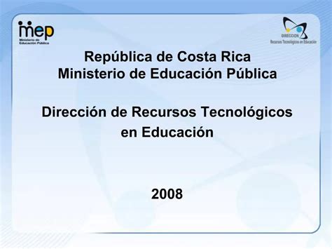 PPT Rep Blica De Costa Rica Ministerio De Educaci N P Blica