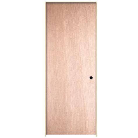 ReliaBilt Prehung Hollow Core Flush Birch Interior Door (Common: 32-in ...