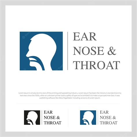 Premium Vector | ENT Logo Head for ear, nose, throat doctor Vector icon
