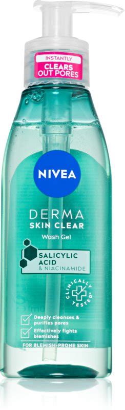 Nivea Derma Skin Clear Gel Facial Cleanser Notino Ie